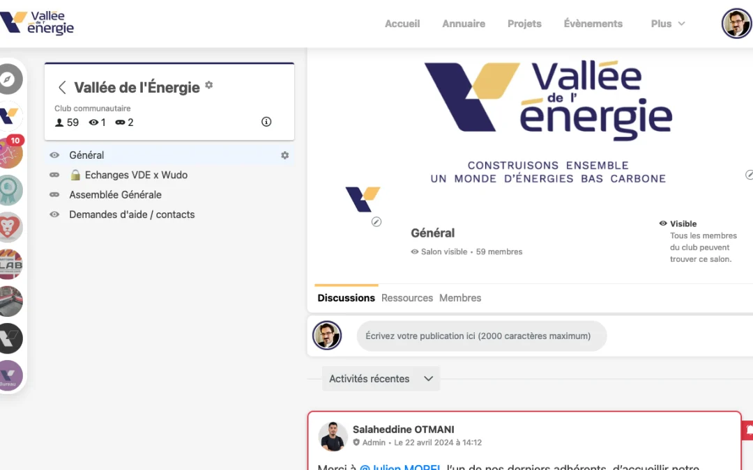 Lancement de la communauté virtuelle de la VdE